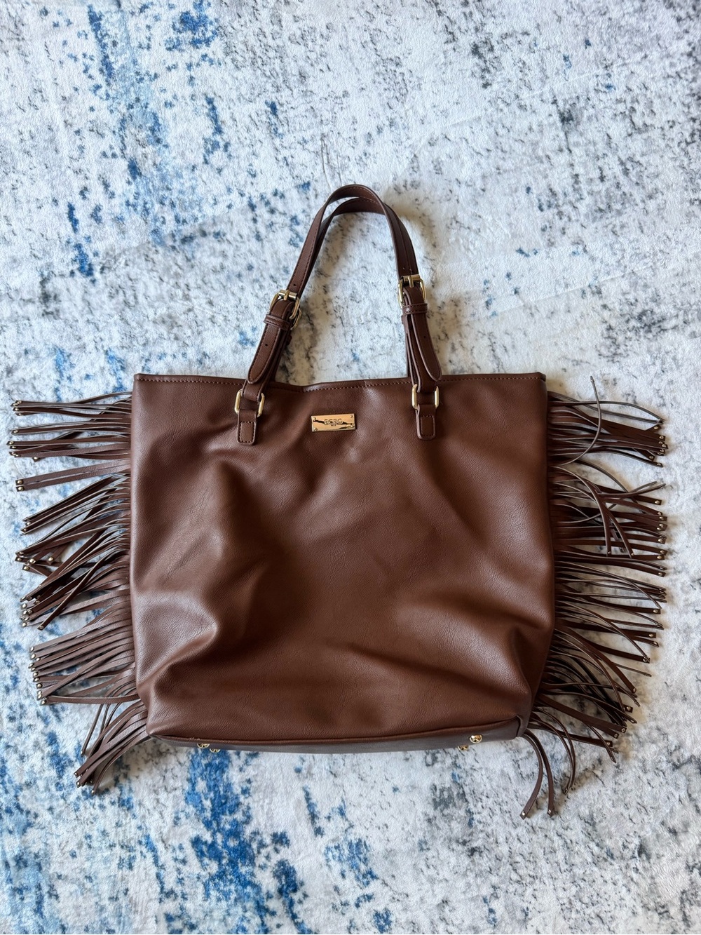 BCBG Paris - Brown Tassel Accent Hand Tote